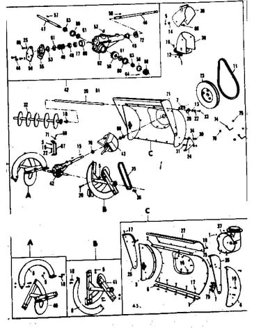 Auger and gear case assembly