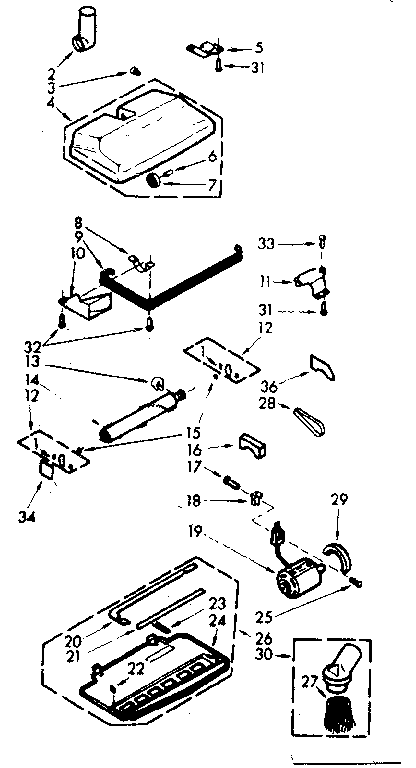 Cleaner & attach. parts