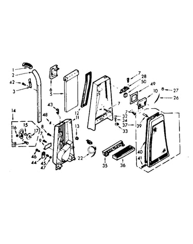 Handle and bag housing