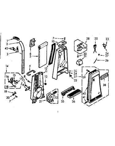 Handle and bag housing