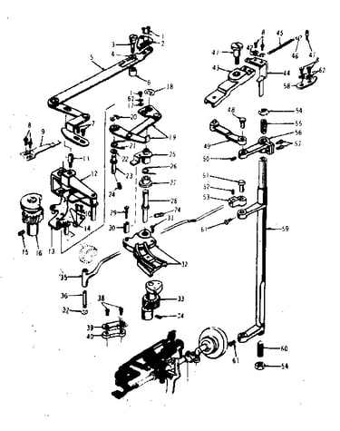 Geared cam assembly