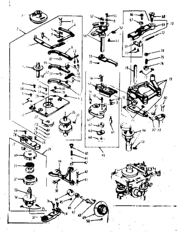 Zigzag guide assembly