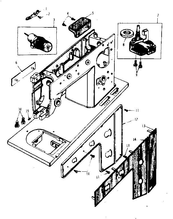 BOBBIN WINDER AND FACE PLATE