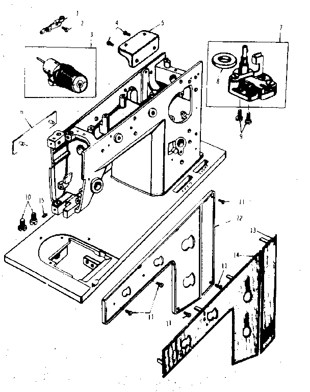 BOBBIN WINDER AND FACE PLATES