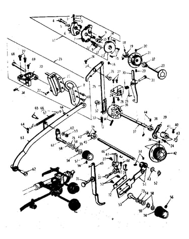 Zigzag guide assembly
