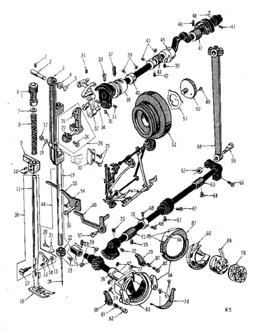 Presser bar and shuttle assembly