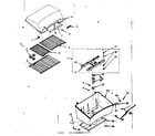 Kenmore 10322201 grill and burner section diagram