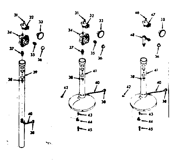 Pedestal section