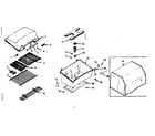 Kenmore 10322301 grill and burner section diagram