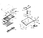 Kenmore 10322319 grill and burner section diagram