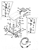 Patio grill cart