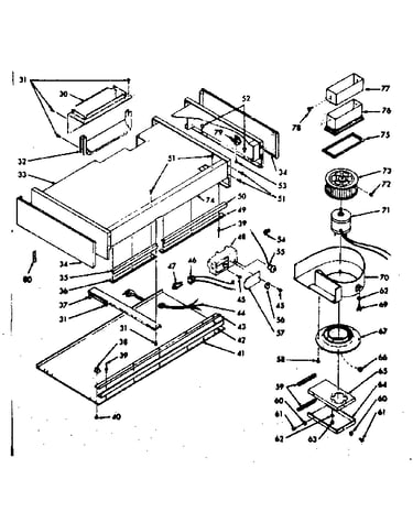 Hood and blower assembly