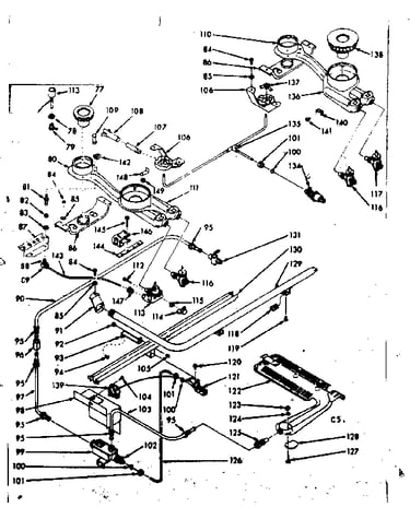 Burner section