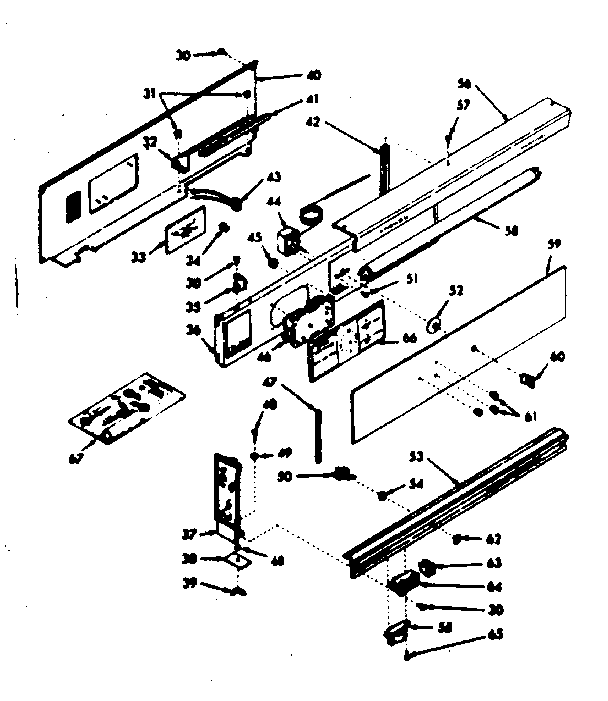 Backguard section