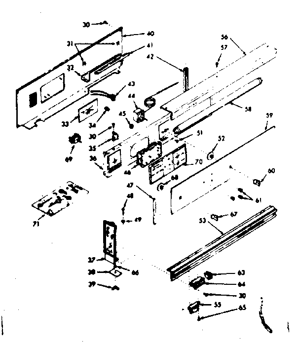 Backguard section