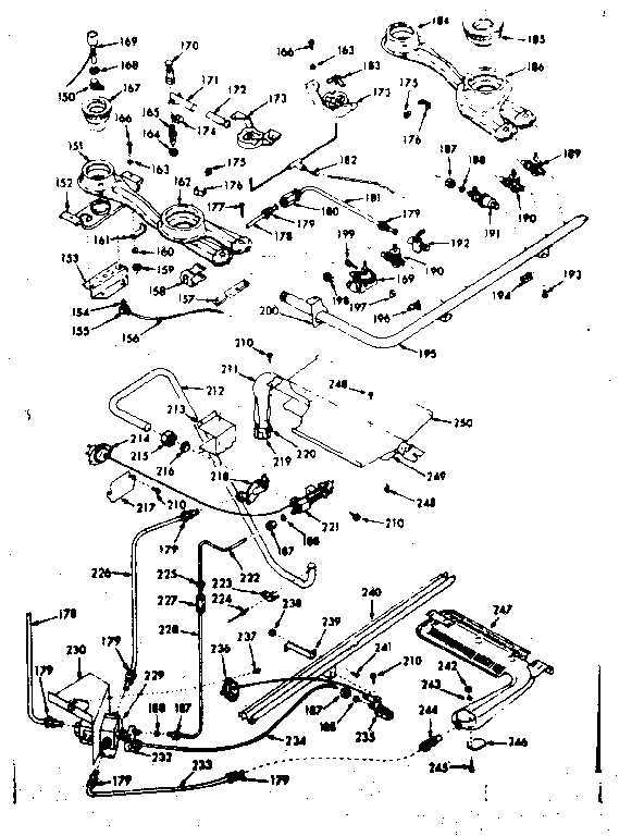 Burner section