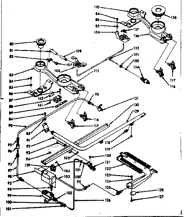 Burner section
