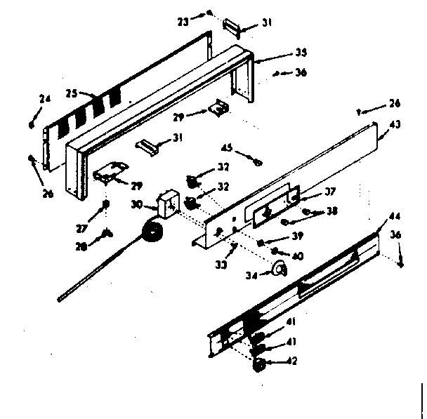 Backguard section
