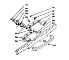 Kenmore 1037337000 door handle component parts diagram