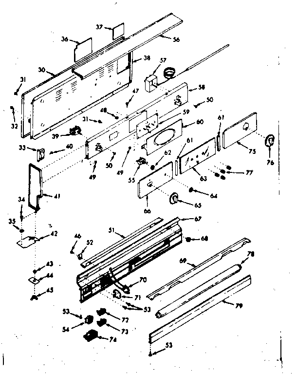 Backguard section