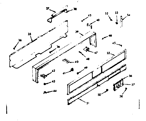 Backguard section