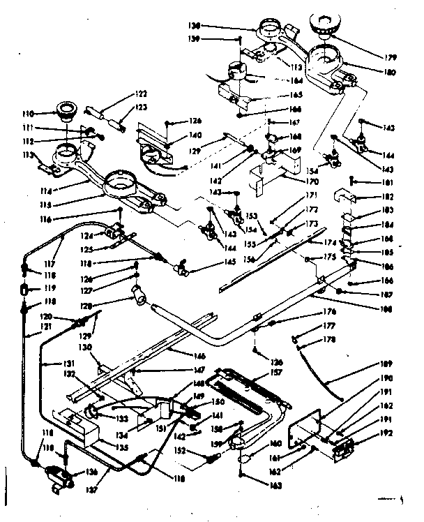 Burner section