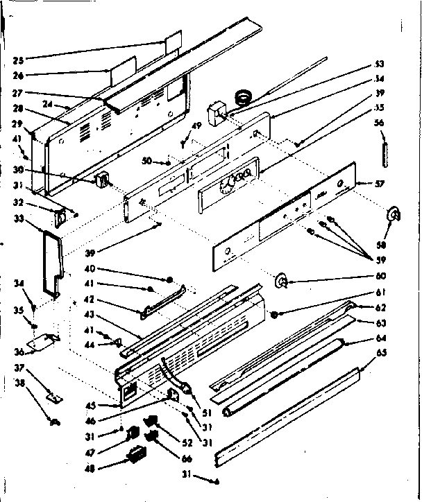 Backguard section