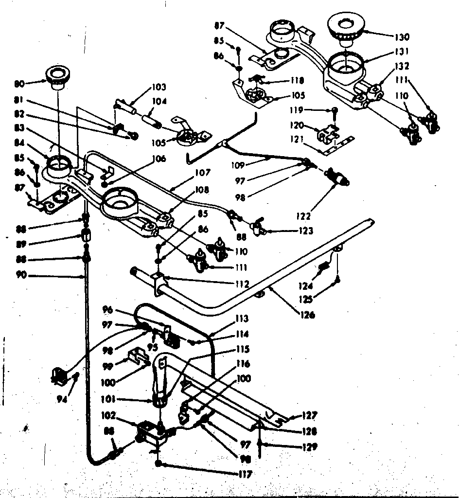 Burner section