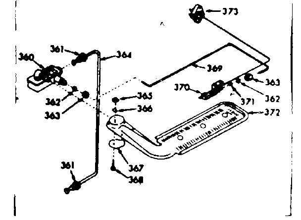 Upper oven burner section