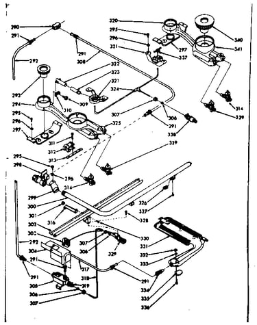 Lower burner section