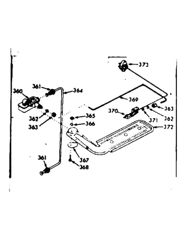 Upper oven burner section