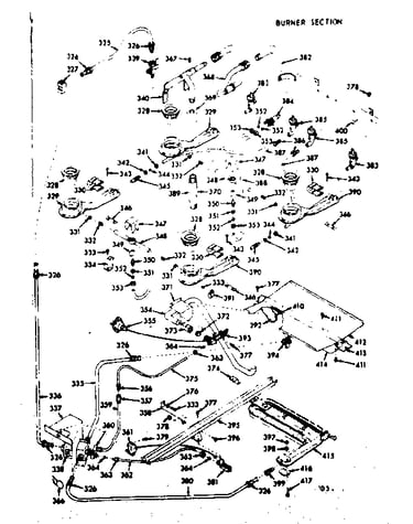 Burner section