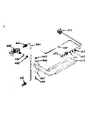 Upper oven burner section