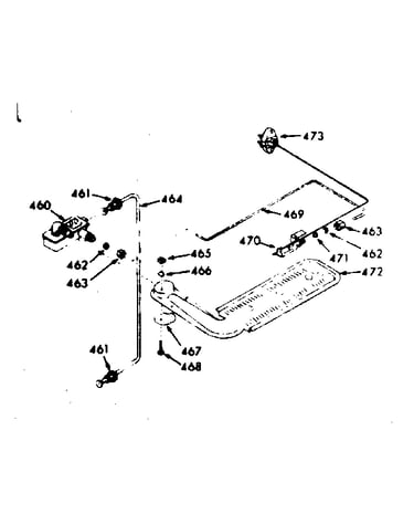 Upper oven burner section