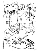 Upper and lower oven burner section