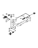 Upper oven burner section