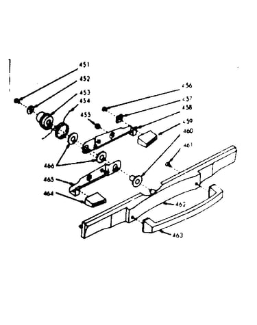 Door handle components parts