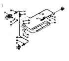 Kenmore 1037857060 upper oven burner section diagram