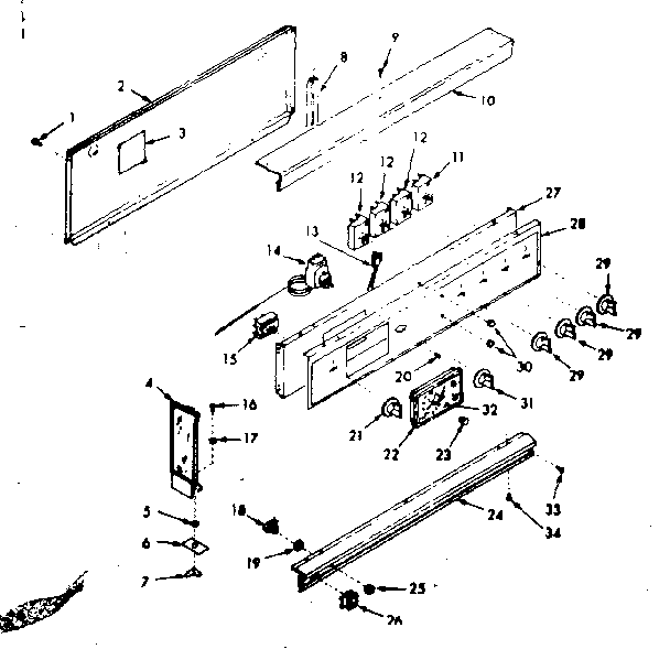 Backguard section