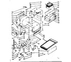 Kenmore 1039317020 body section and optional set-on griddle diagram