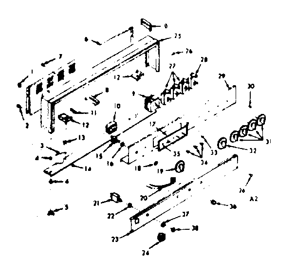 Backguard section