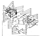 Kenmore 1039347020 oven door section diagram