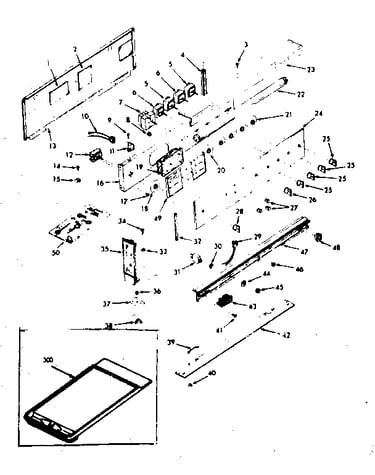 Backguard section
