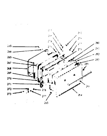 Oven door section
