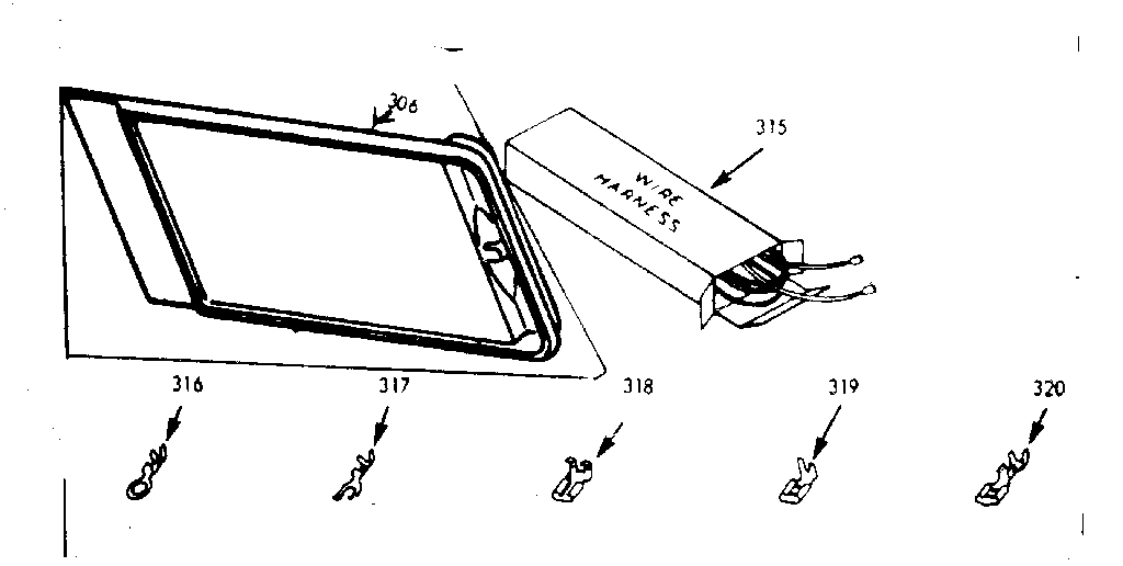 WIRE HARNESSES AND COMPONENTS & SET ON GRIDDLE