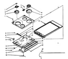 Kenmore 1039846960 top section diagram