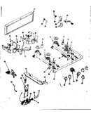 Backguard and top burner section