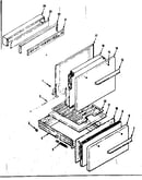 Backguard and door section