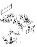 Backguard and top burner section