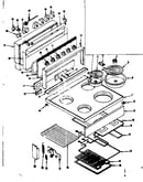 Main top and backguard section